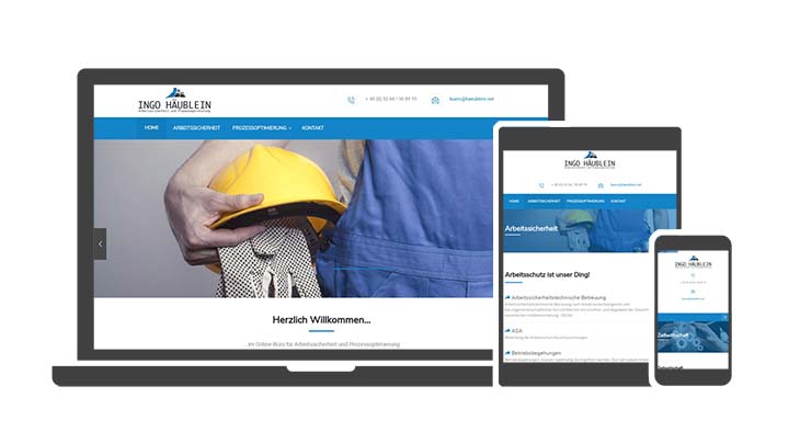 Webdesign Referenz Arbeitssicherheit Prozessoptimierung Brandschutz
