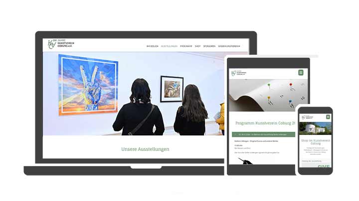 Webdesign Referenz Kunstverein Coburg