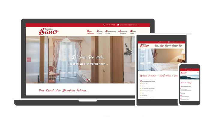 Webdesign Referenz Pension Bauer Unnersdorf