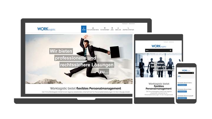 Webdesign Referenz Zeitarbeit Personalmanagement