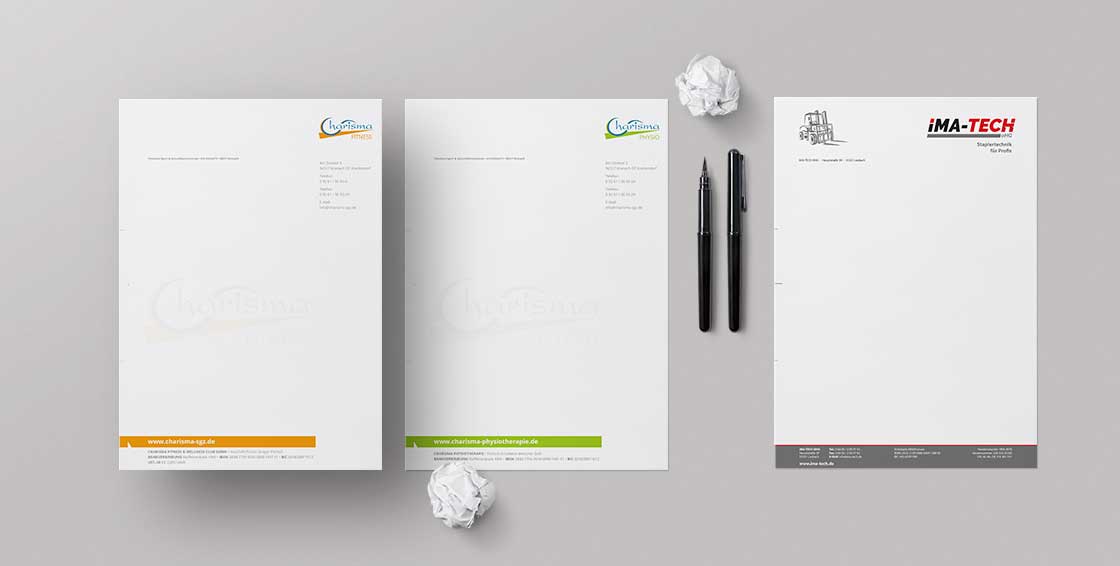 Gestaltung Briefpapier